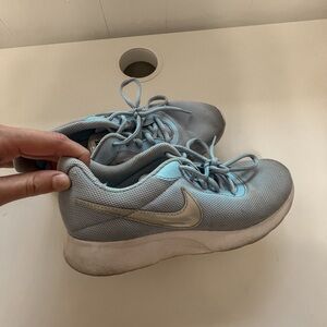 NIKE RUNNING SHOES | sneakers, holographic, baby blue